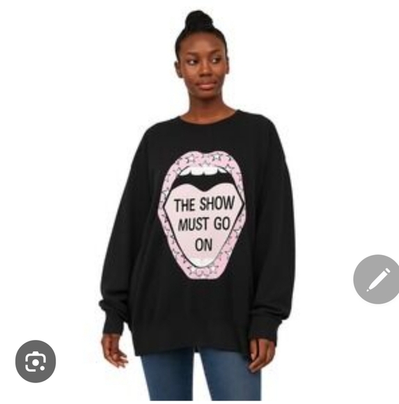 Crown & Ivy THE SHOE MUST GO ON SWEATSHIRT 2X - Picture 1 of 4